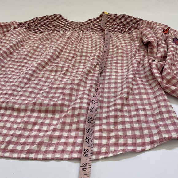 Easel Los Angeles Anthropologie EMBROIDERED Shirt Baggy Oversized Boho Fairycore - Picture 7 of 11